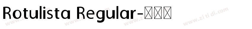 Rotulista Regular字体转换